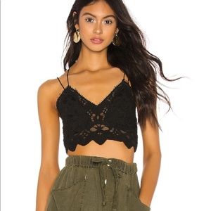 Free People Black Ilektra Bralette
